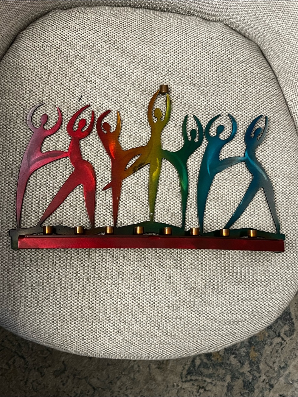 Lynn Rae Lowe Dancing Slyphs Menorah